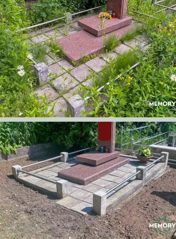 Уборка могилы в Минске